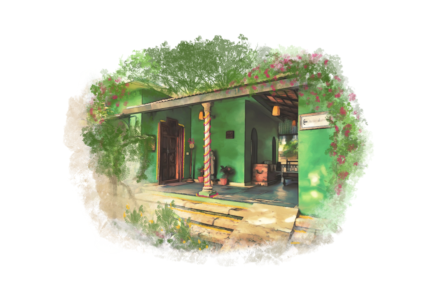 Illustration of Arundathi at The Tamarind Tree