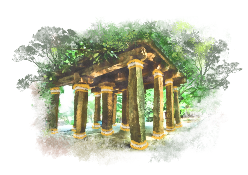 Illustration of Mantapa at The Tamarind Tree